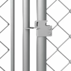 YOUTHUP Chenil Extérieur Avec Toit Pour Chiens 8 X 4 X 2 M - Argent -Niche, chenil, enclos et parc pour chien Soldes 2022 26526022 4