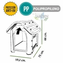 Petite Niche En Résine Suinga 75x60x66 Cm 7 Petite Niche En Résine Suinga 75x60x66 Cm -Niche, chenil, enclos et parc pour chien Soldes 2022 27212163 4