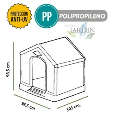 Caseta Perro Suinga Resina Grande 105x97x99 Cm 3 Caseta Perro Suinga Resina Grande 105x97x99 Cm – Image 3