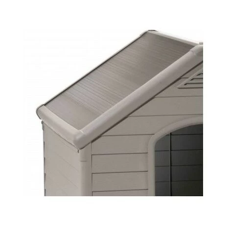 KETER Niche Pour Animaux En Résine DOGHOUSE - Beige Et Marron 4 KETER Niche Pour Animaux En Résine DOGHOUSE - Beige Et Marron – Image 4