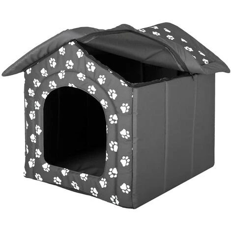 Hobbydog Dog House, Gris Avec Pattes, S 5 Hobbydog Dog House, Gris Avec Pattes, S – Image 5