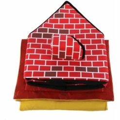 Perle Rare Cheminée Pet House Dog Supplies Cheminée Dog House Cat House Dog Cage Tent House Pet Supplies (Rouge 39 * 40.5 * 44 CM) -Niche, chenil, enclos et parc pour chien Soldes 2022 29873155 3