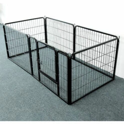 WYCTIN Hofuton Luxe Parc, Enclos Pour Chiens, Chiots Animaux De Compagnie, Noir, 80 X 60 Cm -Niche, chenil, enclos et parc pour chien Soldes 2022 30194959 3