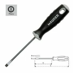 Cacciavite Maurer Stampato 1,2x6,5x100 Mm.