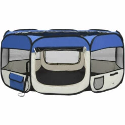 ASUPERMALL Parc Pliable Pour Chien Avec Sac De Transport Bleu 145x145x61cm 9 ASUPERMALL Parc Pliable Pour Chien Avec Sac De Transport Bleu 145x145x61cm -Niche, chenil, enclos et parc pour chien Soldes 2022 31946191 5