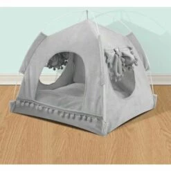 BETTERLIFE Tente Pour Animaux, Lit De Animaux De Compagnie, Tente Coussin Panier Niche Pour Chat Ultra Soft Avec Fenêtre Et Frange, Assemblage Facile, Pratique Pour Stockage Et Nettoyage(gris,S) 7 BETTERLIFE Tente Pour Animaux, Lit De Animaux De Compagnie, Tente Coussin Panier Niche Pour Chat Ultra Soft Avec Fenêtre Et Frange, Assemblage Facile, Pratique Pour Stockage Et Nettoyage(gris,S) -Niche, chenil, enclos et parc pour chien Soldes 2022 31991684 4