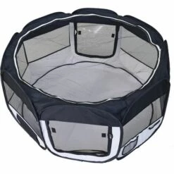 SIFREE Clôture Detachable Amovible Pour Animaux De Compagnie, Ronde A Huit Côtes-noir -Niche, chenil, enclos et parc pour chien Soldes 2022 32327266 3