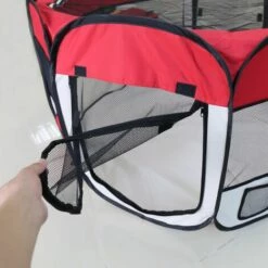 SiFree®Clôture Détachable Amovible Pour Animaux De Compagnie, Ronde à Huit Côtés-rouge 8 SiFree®Clôture Détachable Amovible Pour Animaux De Compagnie, Ronde à Huit Côtés-rouge -Niche, chenil, enclos et parc pour chien Soldes 2022 32327663 4