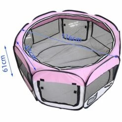 SiFree®Clôture Détachable Amovible Pour Animaux De Compagnie, Ronde à Huit Côtés-rose -Niche, chenil, enclos et parc pour chien Soldes 2022 32327681 5