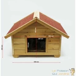 LE POISSON QUI JARDINE.FR Niche Pour Chiens Ou Chats, Taille S En Sapin, Longueur De 68 Cm. - Bois 8 LE POISSON QUI JARDINE.FR Niche Pour Chiens Ou Chats, Taille S En Sapin, Longueur De 68 Cm. - Bois -Niche, chenil, enclos et parc pour chien Soldes 2022 3263679 4