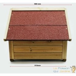 LE POISSON QUI JARDINE.FR Niche Pour Chiens Ou Chats, Taille S En Sapin, Longueur De 68 Cm. - Bois 9 LE POISSON QUI JARDINE.FR Niche Pour Chiens Ou Chats, Taille S En Sapin, Longueur De 68 Cm. - Bois -Niche, chenil, enclos et parc pour chien Soldes 2022 3263679 5