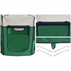 YONGQING Clôture Détachable Amovible Pour Animaux De Compagnie, Ronde à Huit Côtés-vert - Vert -Niche, chenil, enclos et parc pour chien Soldes 2022 33024760 3