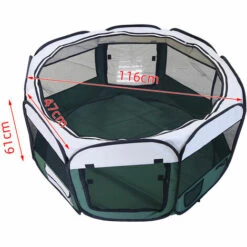 YONGQING Clôture Détachable Amovible Pour Animaux De Compagnie, Ronde à Huit Côtés-vert - Vert -Niche, chenil, enclos et parc pour chien Soldes 2022 33024760 4