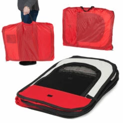 SKECTEN Pet House Tent Pliable Très Grand Espace Tente Lit Parc Pour Pet Chiot Chiens Chats Étanche Centre D'exercice Chenil Rouge -Niche, chenil, enclos et parc pour chien Soldes 2022 33223330 4