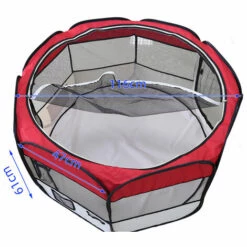 SKECTEN Pet House Tent Pliable Très Grand Espace Tente Lit Parc Pour Pet Chiot Chiens Chats Étanche Centre D'exercice Chenil Rouge -Niche, chenil, enclos et parc pour chien Soldes 2022 33223330 5
