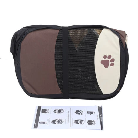 SKECTEN Parc Pour Chien Chat Pliable Café 4 SKECTEN Parc Pour Chien Chat Pliable Café – Image 4