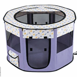THSINDE Style Parc Chien Parc à Chiot Enclos Pour Chiens Chats Lapins Pliable Utiliser à L'intérieur Et à L'extérieur .A