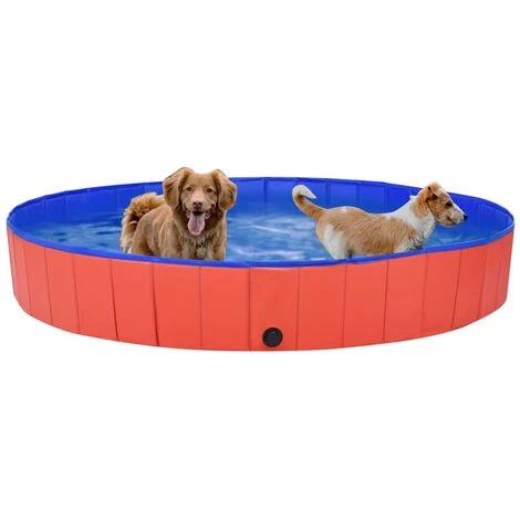 YOUTHUP Piscine Pliable Pour Chiens Rouge 200x30 Cm PVC 2 YOUTHUP Piscine Pliable Pour Chiens Rouge 200x30 Cm PVC – Image 2