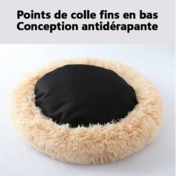 MERKMAK Chenil Pour Chien Chenil Rond Cheveux Longs Polaire Sud-Coreen Automne / Hiver Chenil Chat Matelas Petits Et Moyens Chiens Brun S -Niche, chenil, enclos et parc pour chien Soldes 2022 33536323 4