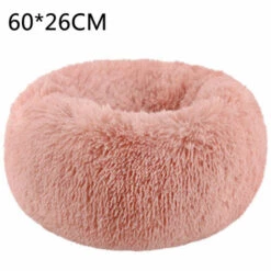 MERKMAK Chenil Pour Chien Chenil Rond Cheveux Longs Polaire Sud-Coreen Automne Et Hiver Chenil Chat Matelas Petit Et Moyen Chien En Poudre En Cuir M