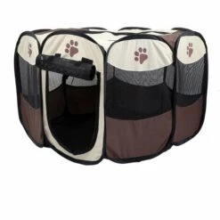 OOBEST Parc Chien Parc à Chiot Enclos Pour Chiens Chats Lapins Pliable Utiliser à L'intérieur Et à L'extérieur (Café) 7 OOBEST Parc Chien Parc à Chiot Enclos Pour Chiens Chats Lapins Pliable Utiliser à L'intérieur Et à L'extérieur (Café) -Niche, chenil, enclos et parc pour chien Soldes 2022 33752450 3