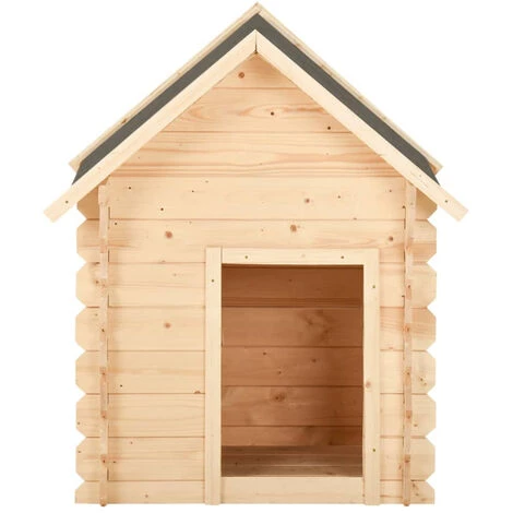 ASUPERMALL Niche Pour Chiens 125x80x100 Cm Bois De Pin Massif 14 Mm 2 ASUPERMALL Niche Pour Chiens 125x80x100 Cm Bois De Pin Massif 14 Mm – Image 2
