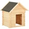 ASUPERMALL Niche Pour Chiens 150x80x100 Cm Bois De Pin Massif 14 Mm