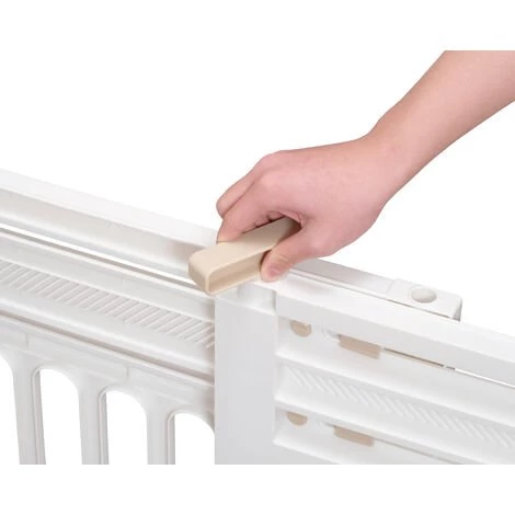 Iris Ohyama, Barrière De Sécurité Sans Perçage / à Pression Extensible De 61 à 100 Cm, Verrouillage Par La Poignée, 2 Coussinets De Chaque Côté Pour Chien - Pet Barrier PBR-600, Blanc 4 Iris Ohyama, Barrière De Sécurité Sans Perçage / à Pression Extensible De 61 à 100 Cm, Verrouillage Par La Poignée, 2 Coussinets De Chaque Côté Pour Chien - Pet Barrier PBR-600, Blanc – Image 4