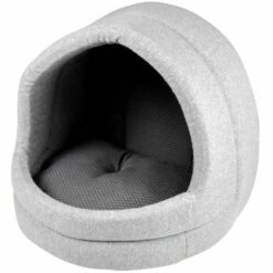 Paris Prix - Niche Pour Chien "graphene" 39cm Gris