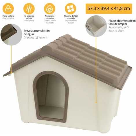 ARTPLAST MINI Niche Pour Petits Animaux 573x394x418 Mm 3 ARTPLAST MINI Niche Pour Petits Animaux 573x394x418 Mm – Image 3