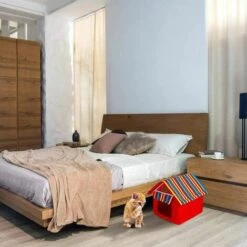 BEARSU De Lapin Tente Lit De Lapin Cabane Pliable Amovible Lavable Tapis Coussin Chaud Pour Chien Portable Fournitures Pour Animaux, Petit 36 * 36 * 39cm -Niche, chenil, enclos et parc pour chien Soldes 2022 38401594 4