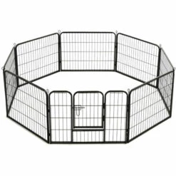 HAPPYSHOPPING Parc Pour Chiens 8 Panneaux Acier 60 X 80 Cm Noir 9 HAPPYSHOPPING Parc Pour Chiens 8 Panneaux Acier 60 X 80 Cm Noir -Niche, chenil, enclos et parc pour chien Soldes 2022 39452290 5