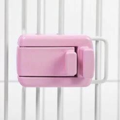 Iris Ohyama, Parc à Chiot / Enclos Pour Chien D'intérieur Avec Base Porte Coulissante Verrouillable, Crochets De Fermeture Pour Assemblage Facile Pour Chien - Pet Circle CLS-960, Rose -Niche, chenil, enclos et parc pour chien Soldes 2022 39622315 4