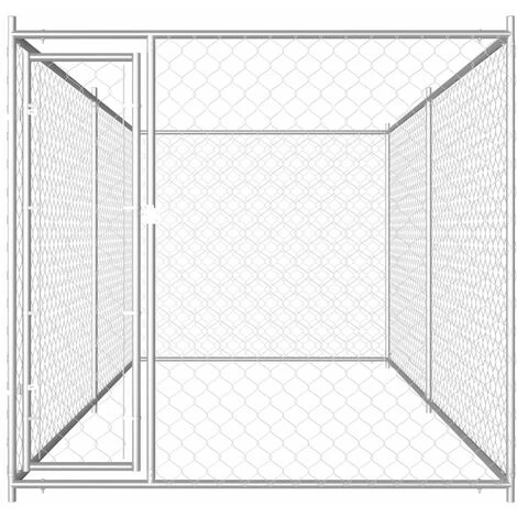 HAPPYSHOPPING Chenil D'exterieur Pour Chiens 382x192x185 Cm 2 HAPPYSHOPPING Chenil D'exterieur Pour Chiens 382x192x185 Cm – Image 2