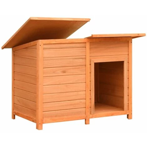 HAPPYSHOPPING Niche Pour Chiens Bois De Pin Et De Sapin Solide 120x77x86 Cm 3 HAPPYSHOPPING Niche Pour Chiens Bois De Pin Et De Sapin Solide 120x77x86 Cm – Image 3