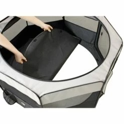 FLAMINGO Parc Pour Animaux De Compagnie Flavio 84x84x43 Cm M Bleu - Bleu 7 FLAMINGO Parc Pour Animaux De Compagnie Flavio 84x84x43 Cm M Bleu - Bleu -Niche, chenil, enclos et parc pour chien Soldes 2022 41856935 3