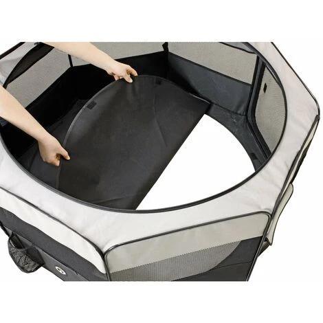 FLAMINGO Parc Pour Animaux De Compagnie Flavio 84x84x43 Cm M Bleu - Bleu 3 FLAMINGO Parc Pour Animaux De Compagnie Flavio 84x84x43 Cm M Bleu - Bleu – Image 3