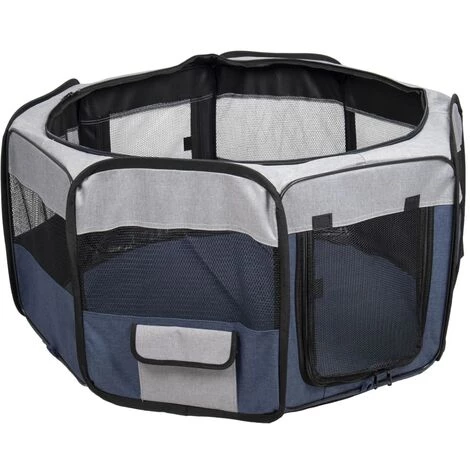 FLAMINGO Parc Pour Animaux De Compagnie Flavio 84x84x43 Cm M Bleu - Bleu 5 FLAMINGO Parc Pour Animaux De Compagnie Flavio 84x84x43 Cm M Bleu - Bleu – Image 5