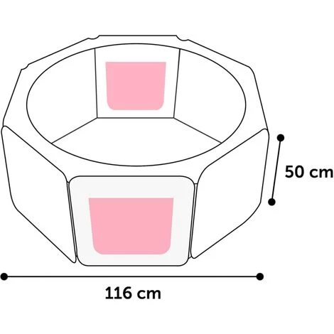 FLAMINGO Parc Pour Animaux De Compagnie Flavio 116x116x48 Cm L Bleu - Bleu 3 FLAMINGO Parc Pour Animaux De Compagnie Flavio 116x116x48 Cm L Bleu - Bleu – Image 3