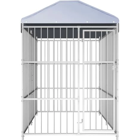 Topdeal Chenil D'extérieur Avec Toit Pour Chiens 300 X 150 X 200 Cm 2 Topdeal Chenil D'extérieur Avec Toit Pour Chiens 300 X 150 X 200 Cm – Image 2