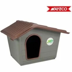 NAYECO Mini Maison Eco 100% Matériel Recyclé Avec Double Grille De Ventilation 60x50x41cm
