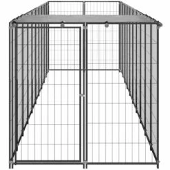 VidaXL Chenil Noir 6,05 M² Acier - Noir -Niche, chenil, enclos et parc pour chien Soldes 2022 43219429 3