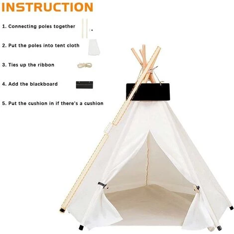 HANBING Maison De Jeu Pliable Pour Chiens De Petite Et Moyenne Taille Dans La Tente Pour Animaux De Compagnie (petite Taille, Sans Oreillers) 3 HANBING Maison De Jeu Pliable Pour Chiens De Petite Et Moyenne Taille Dans La Tente Pour Animaux De Compagnie (petite Taille, Sans Oreillers) – Image 3