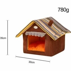 GDRHVFD Niches Pour Chiens Pliables Et Résistantes Aux Intempéries, Lit Amovible Pour Animaux De Compagnie Avec Couvercle, Pas Besoin D'Installer Un Design Semi-Fermé Fermé, Pour L'Hiver -Niche, chenil, enclos et parc pour chien Soldes 2022 45881237 5