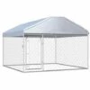 GROSMONDE Chenil Extérieur Avec Toit Pour Chiens 200 X 200 X 135 Cm