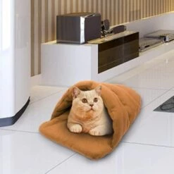 Noble Niche Pour Chien De Taille Moyenne Et Petite Et Chat, Lit Pour Chiens Et Chats En Polaire Souple, Sac De Couchage Pour Animaux, Chaud Et Confortable Pour Intérieur Et Voyage (Orange, XS)，Irisfr -Niche, chenil, enclos et parc pour chien Soldes 2022 47379995 4