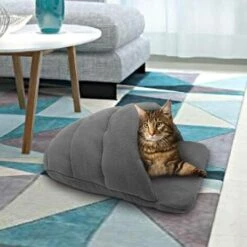 Noble Niche Pour Chien De Taille Moyenne Et Petite Et Chat, Lit Pour Chiens Et Chats En Polaire Souple, Sac De Couchage Pour Animaux, Chaud Et Confortable Pour Intérieur Et Voyage (Orange, XS)，Irisfr -Niche, chenil, enclos et parc pour chien Soldes 2022 47379995 5
