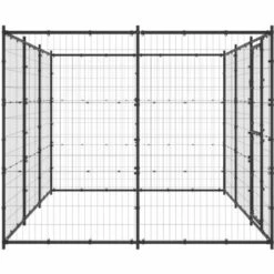 Chenil Extérieur Acier 7,26 M² VidaXL -Niche, chenil, enclos et parc pour chien Soldes 2022 50670822 4