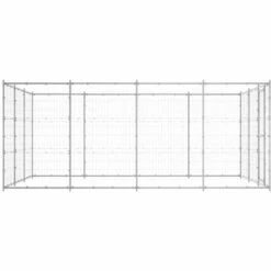 Chenil Extérieur Acier Galvanisé 14,52 M² VidaXL -Niche, chenil, enclos et parc pour chien Soldes 2022 50670863 3