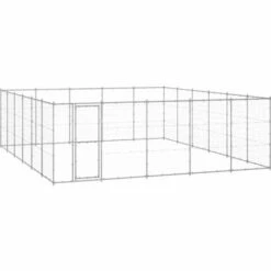 Chenil Extérieur Acier Galvanisé 36,3 M² VidaXL